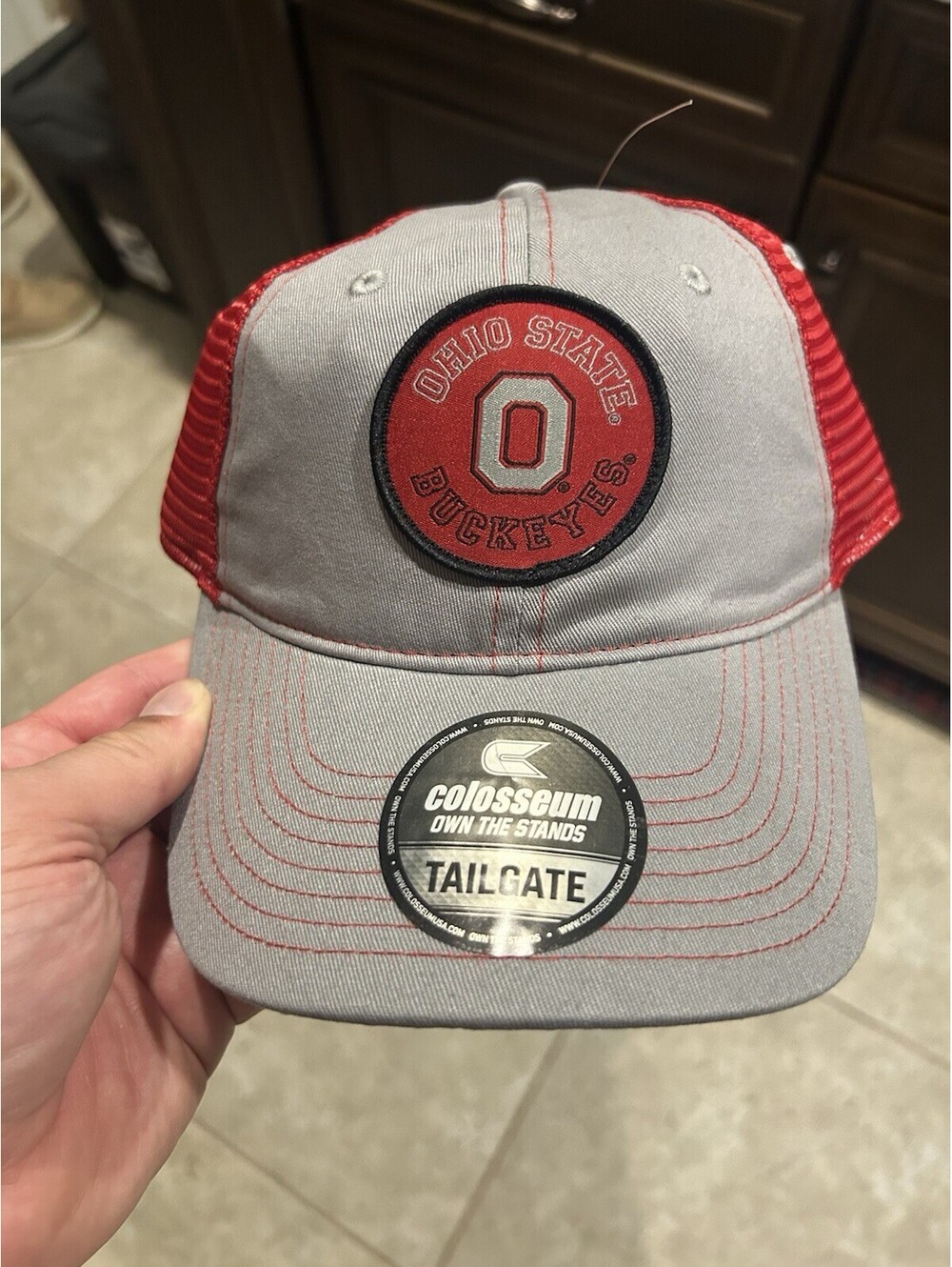 Ohio State Buckeyes OSU Colosseum Mesh Snapback Mesh Hat NEW